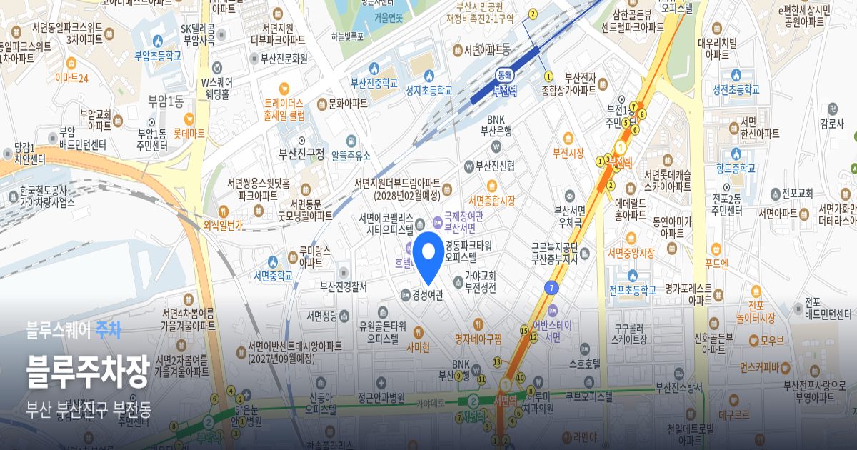 블루주차장 위치 지도