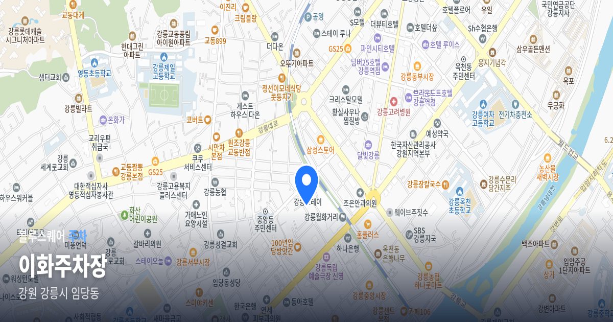 이화주차장 위치 지도