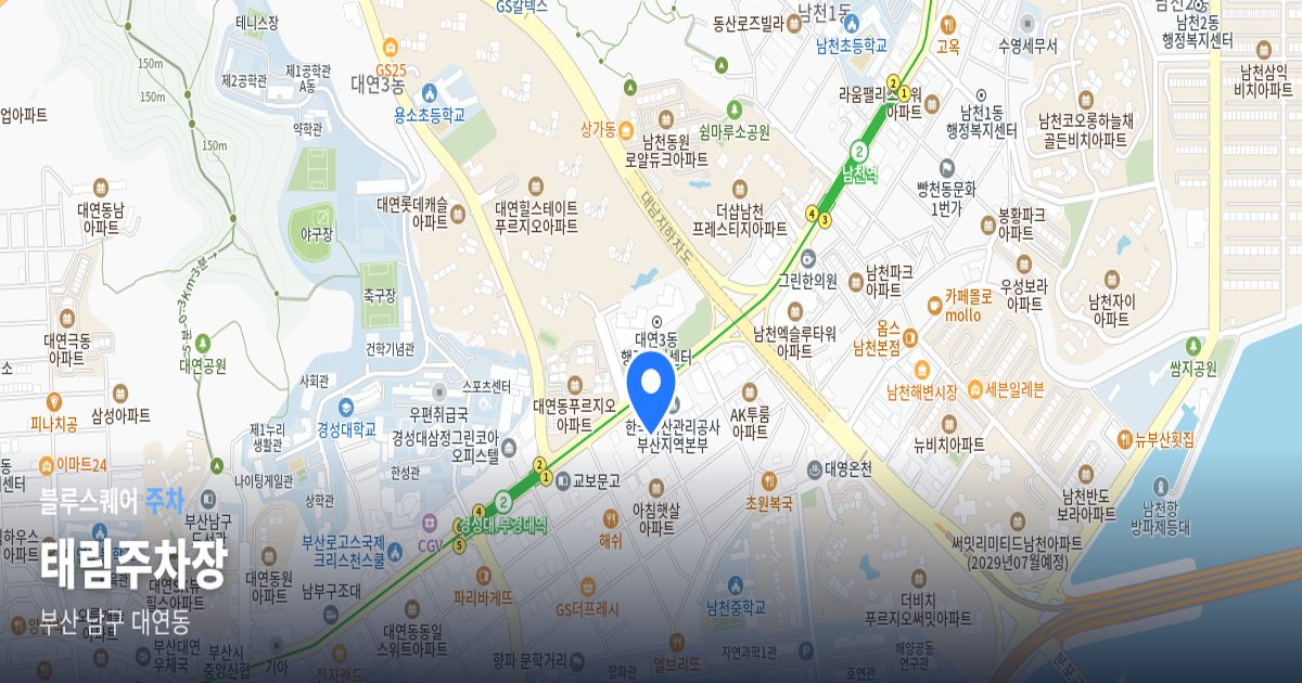 태림주차장 위치 지도