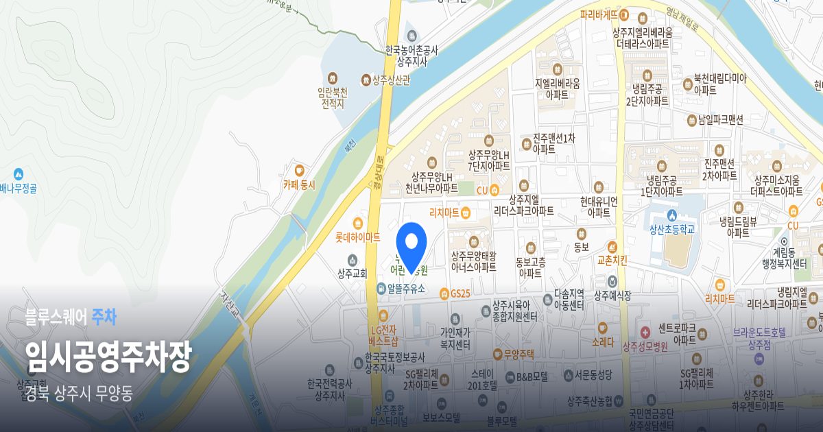 임시공영주차장 위치 지도