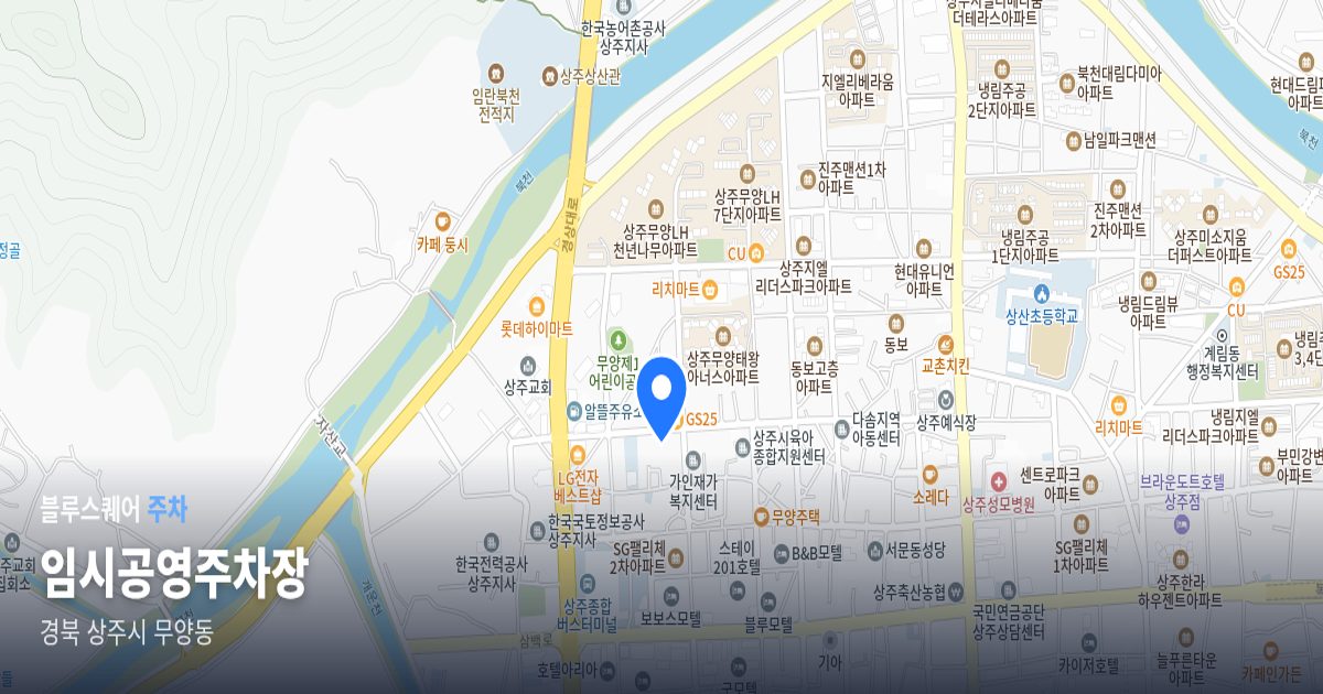 임시공영주차장 위치 지도