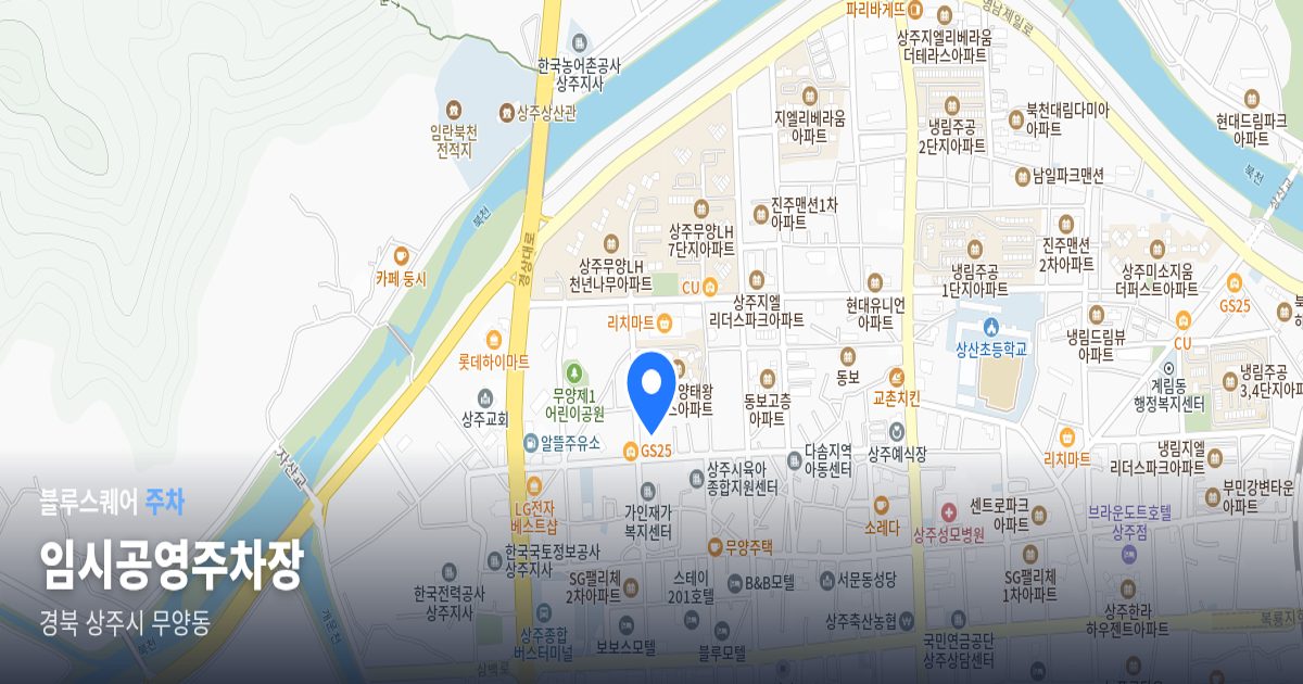 임시공영주차장 위치 지도