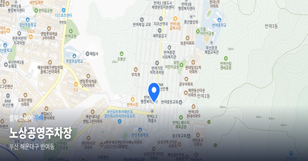 노상공영주차장 위치 지도