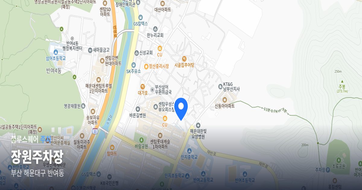 장원주차장 위치 지도