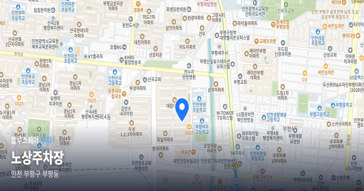 노상주차장 위치 지도