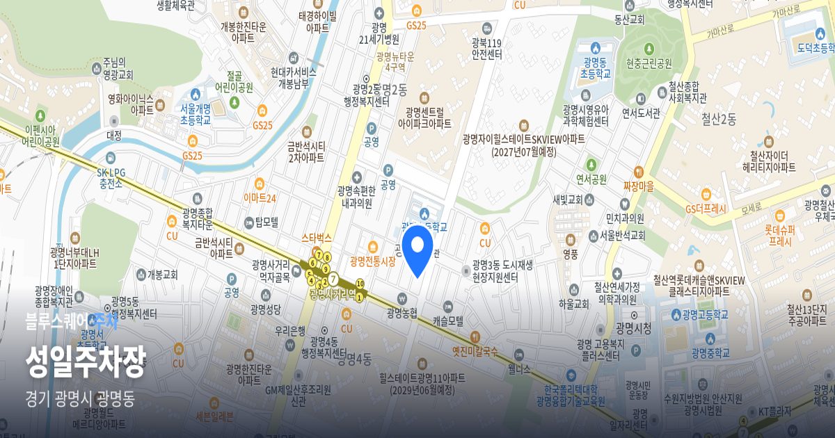 성일주차장 위치 지도