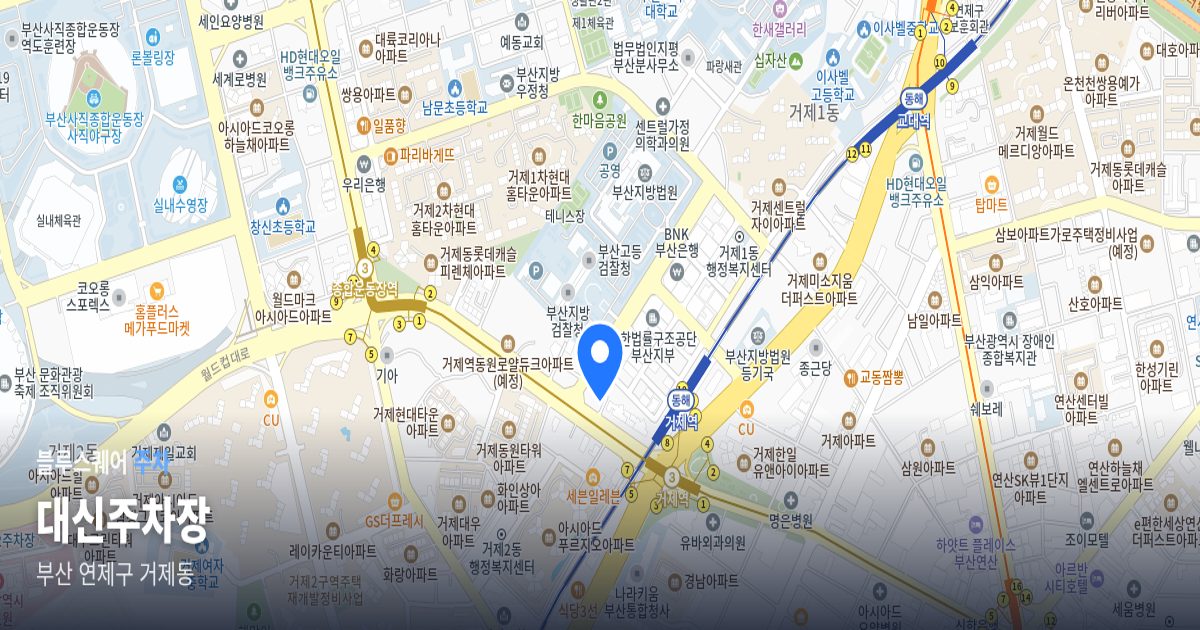 대신주차장 위치 지도