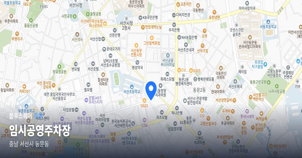임시공영주차장 위치 지도