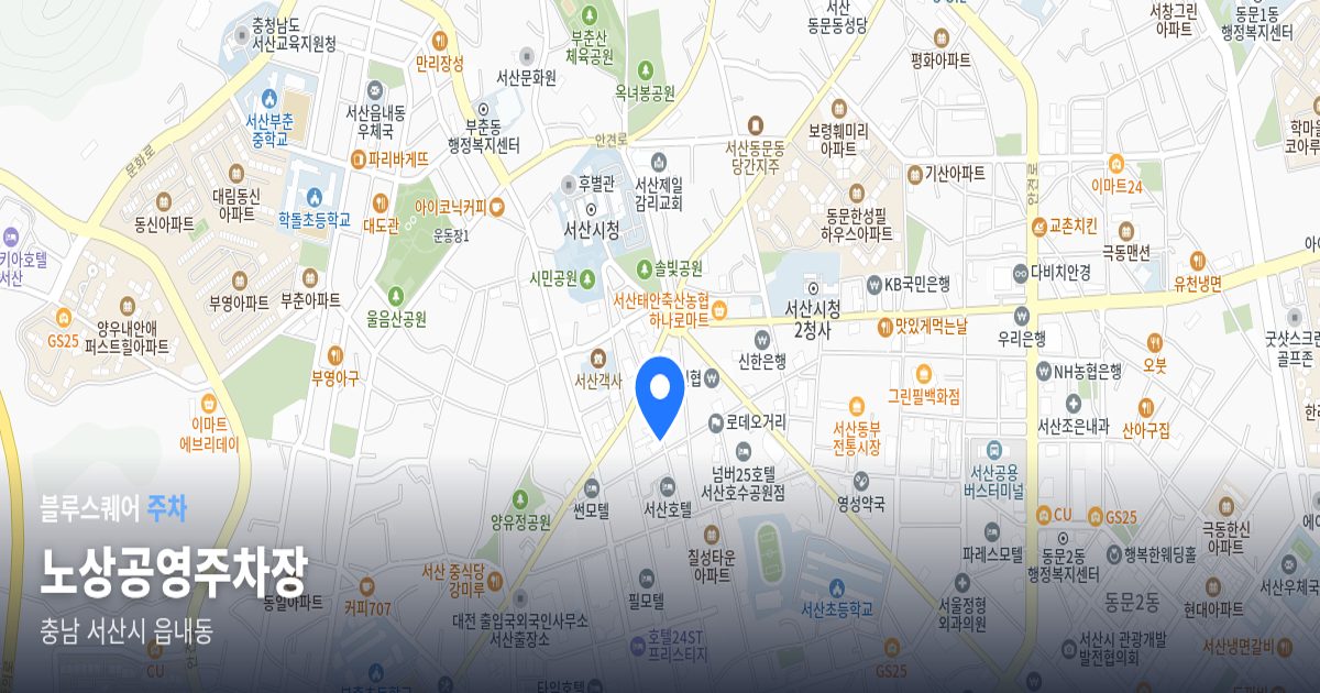 노상공영주차장 위치 지도