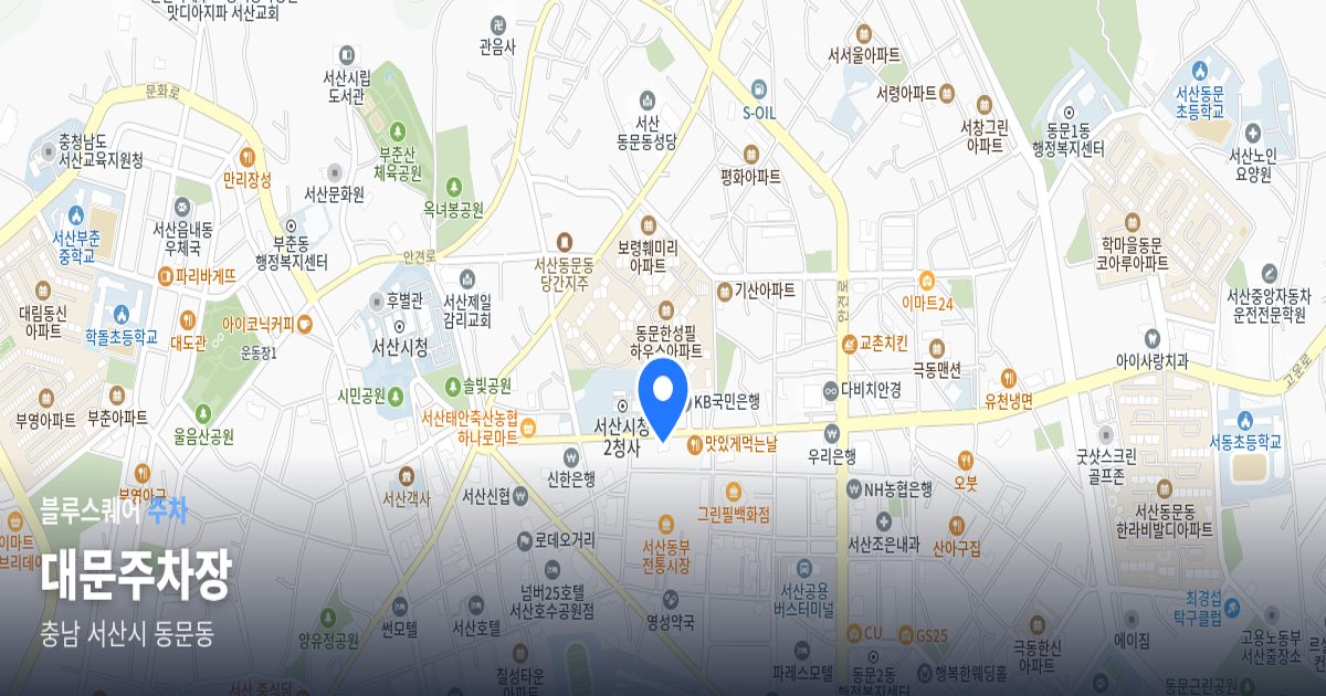 대문주차장 위치 지도