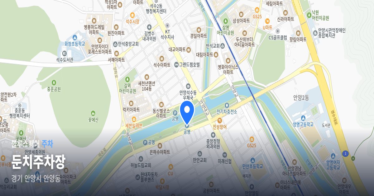 둔치주차장 위치 지도