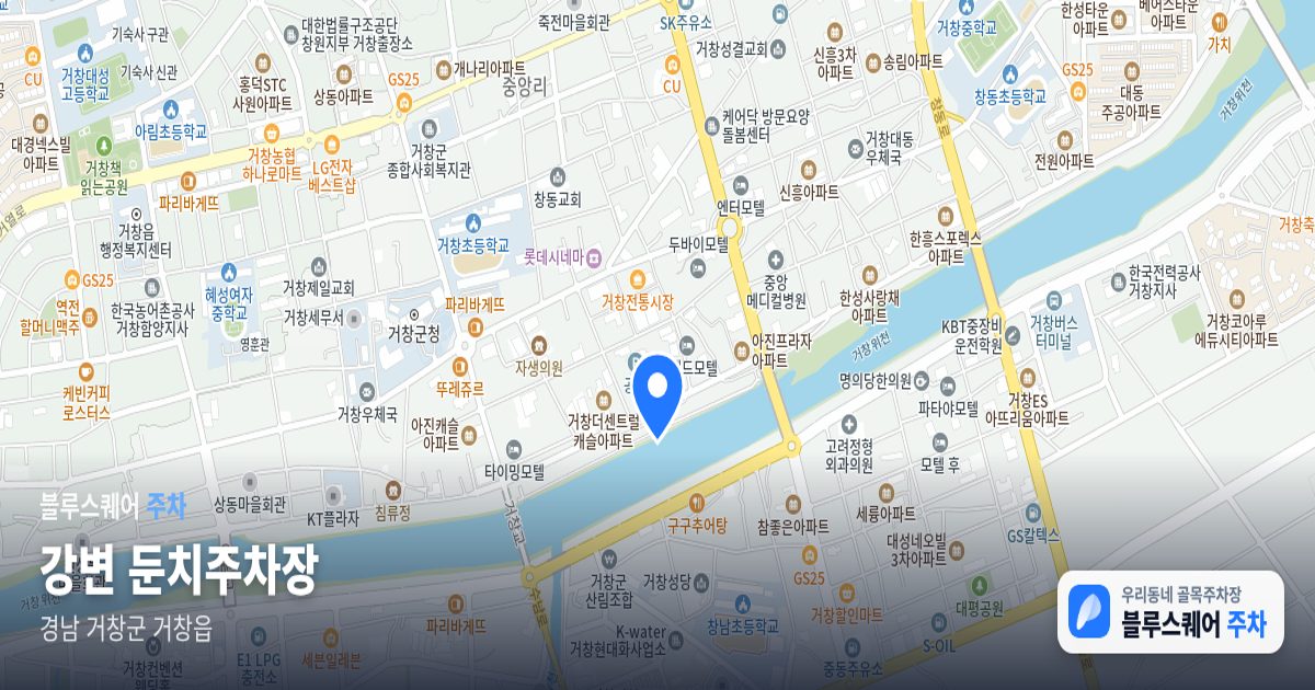 강변 둔치주차장 위치 지도