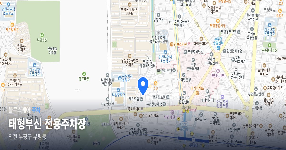 태형부신 전용주차장 위치 지도