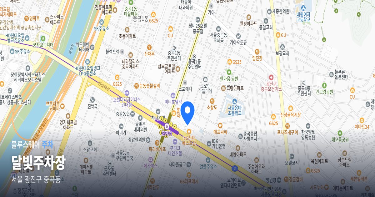 달빛주차장 위치 지도