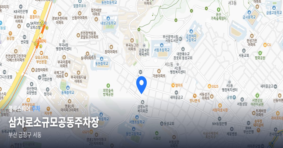 삼차로소규모공동주차장 위치 지도