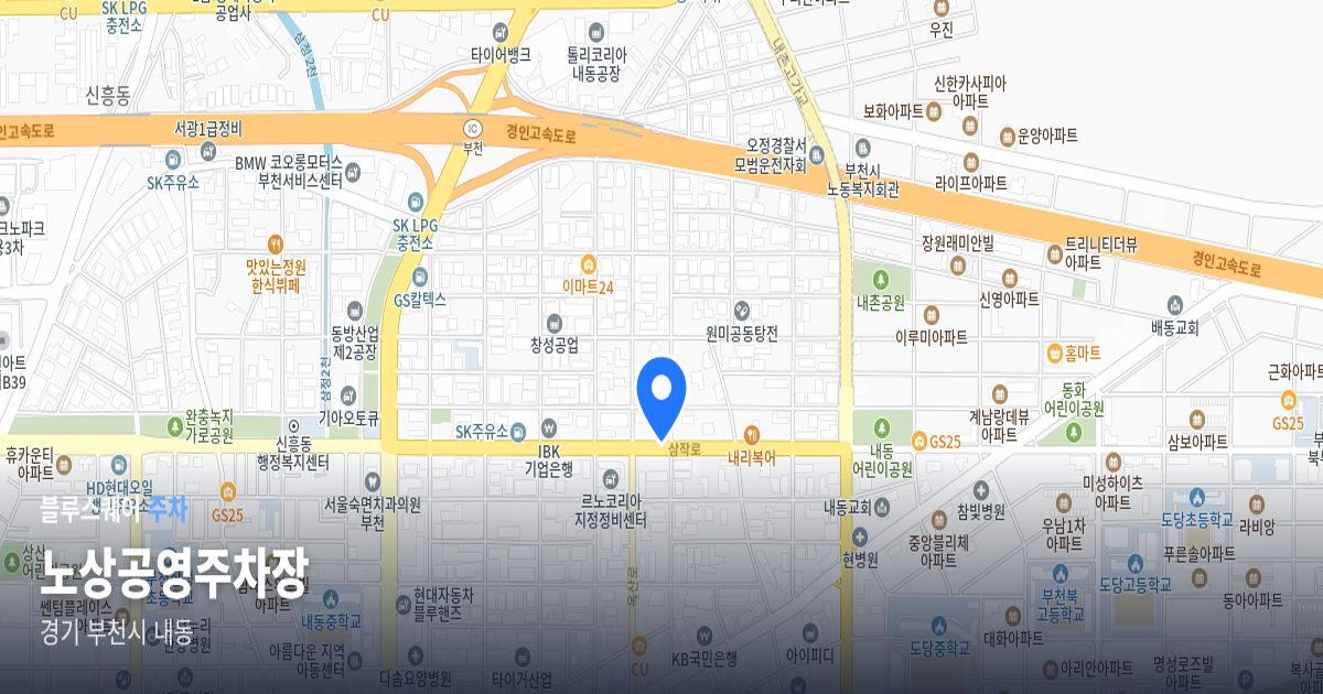 노상공영주차장 위치 지도