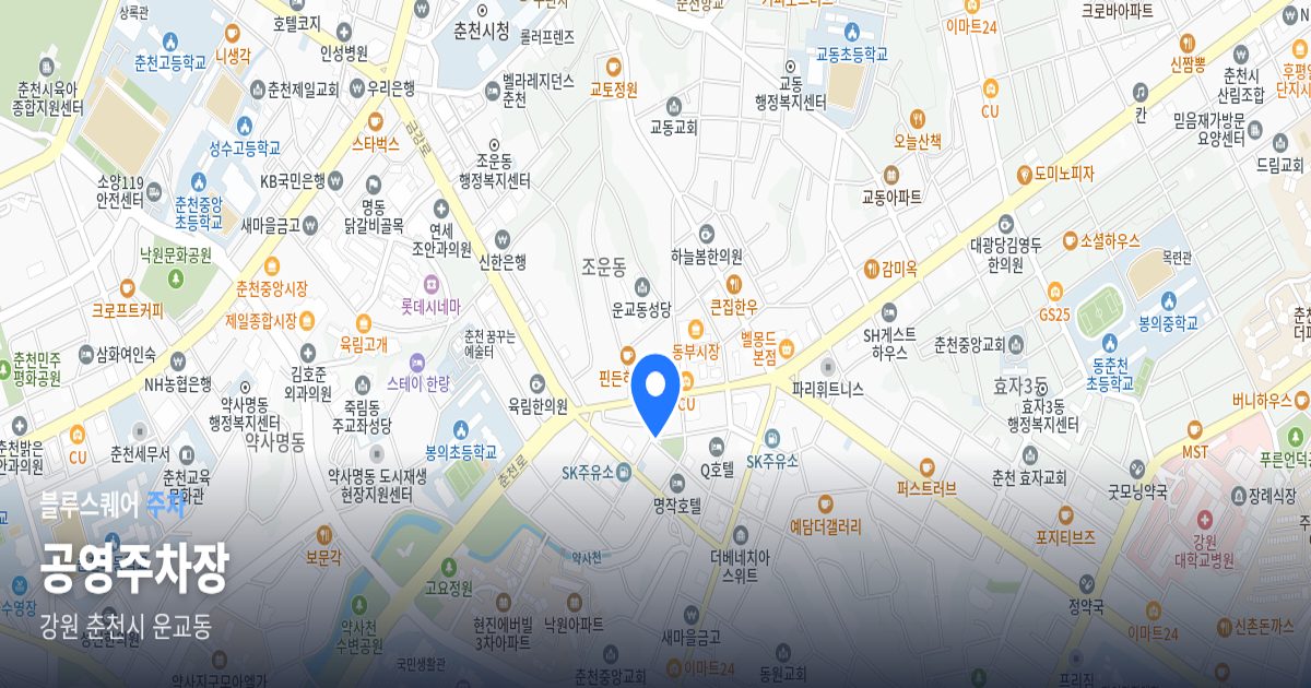 공영주차장 위치 지도