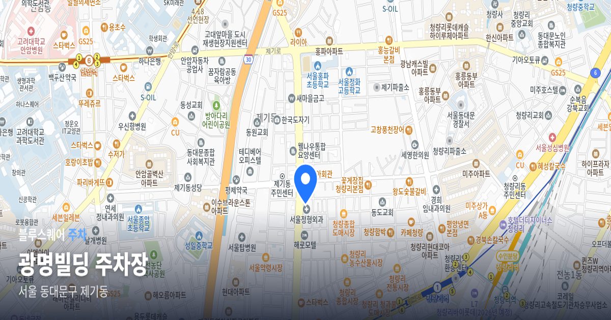 광명빌딩 주차장 위치 지도