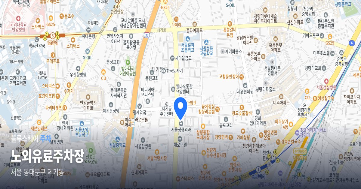 노외유료주차장 위치 지도