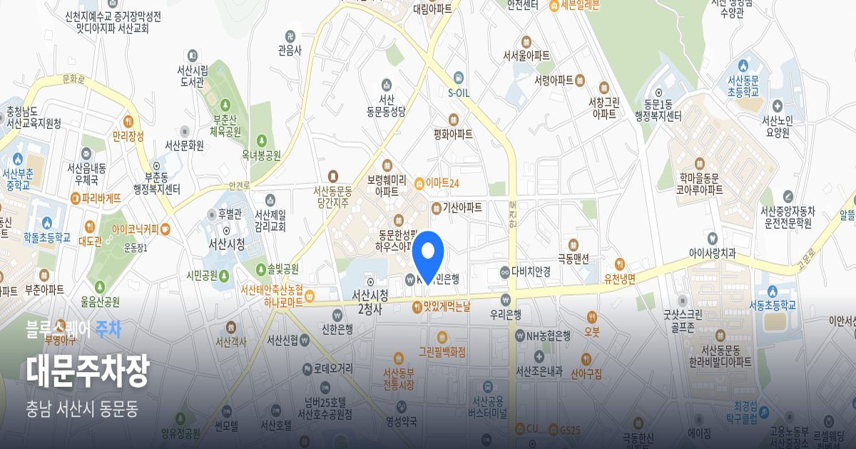 대문주차장 위치 지도