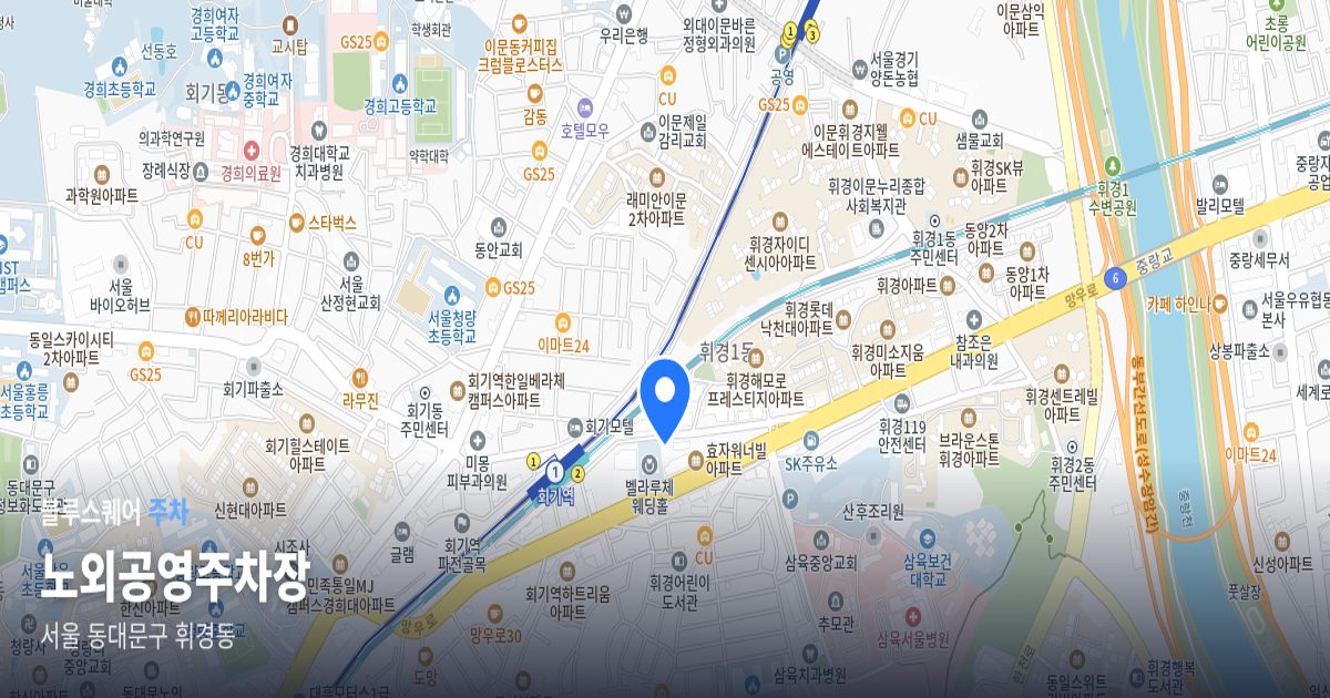 노외공영주차장 위치 지도