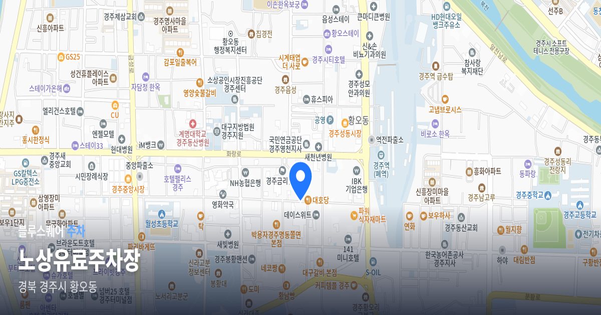 노상유료주차장 위치 지도