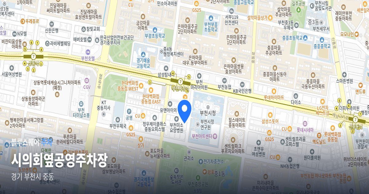 시의회옆공영주차장 위치 지도