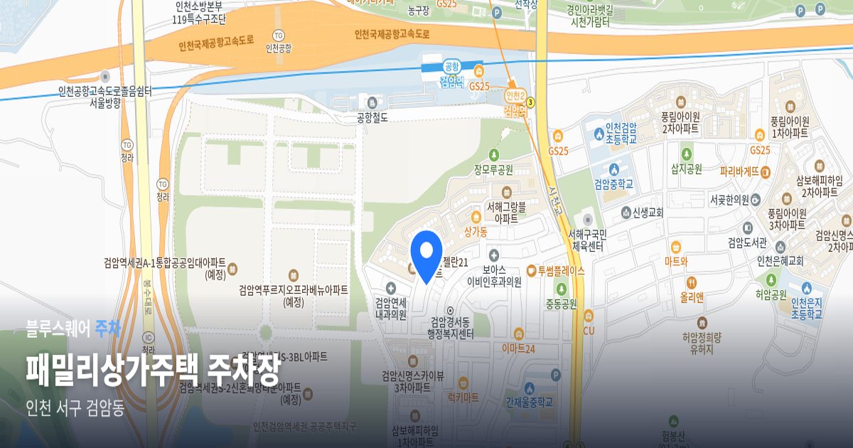 패밀리상가주택 주차장 위치 지도
