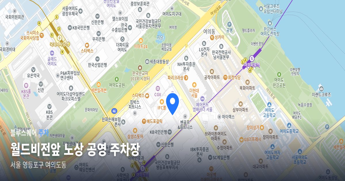 월드비전앞 노상 공영 주차장 위치 지도