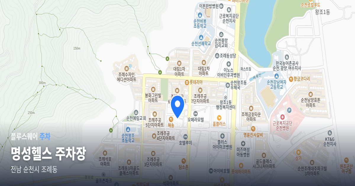 명성헬스 주차장 위치 지도