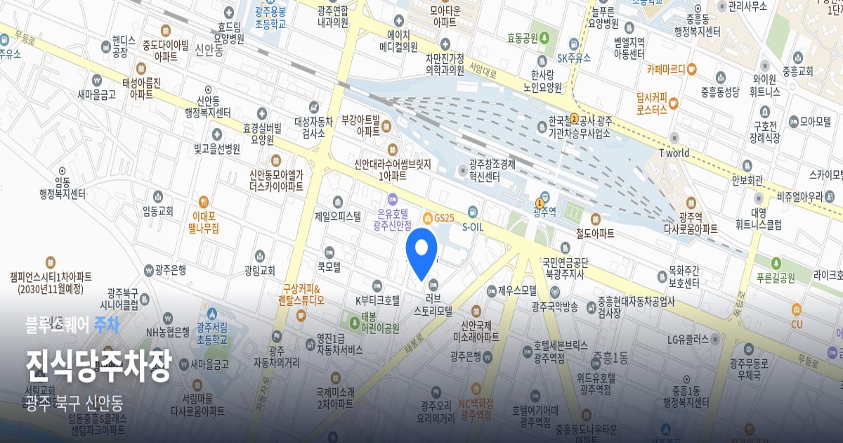 진식당주차장 위치 지도