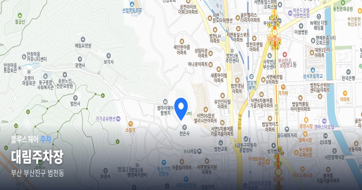 대림주차장 위치 지도