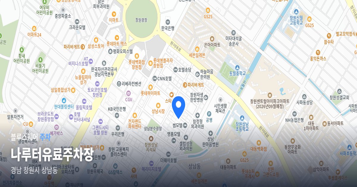 나루터유료주차장 위치 지도