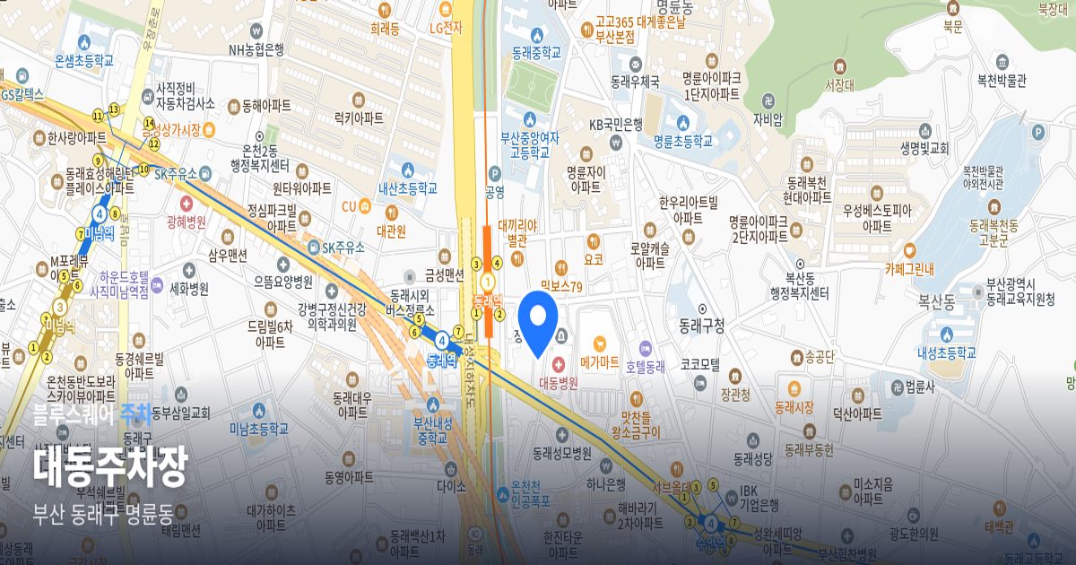 대동주차장 위치 지도