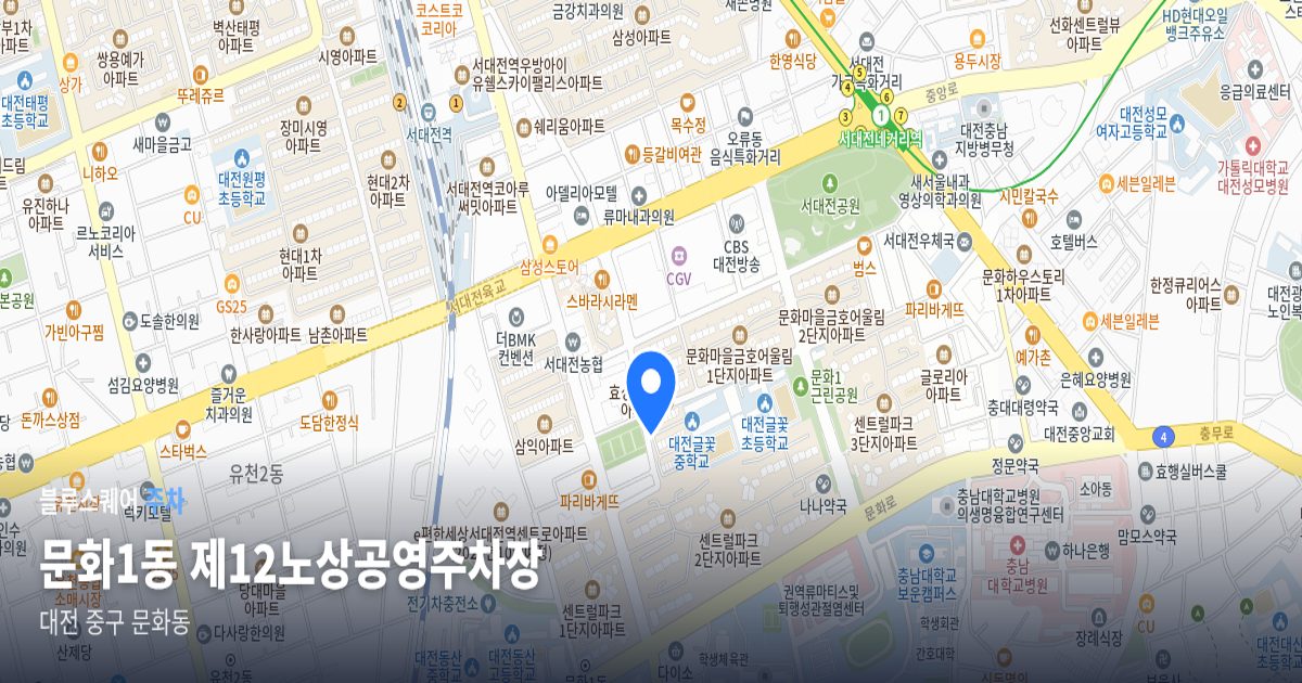 문화1동 제12노상공영주차장 위치 지도