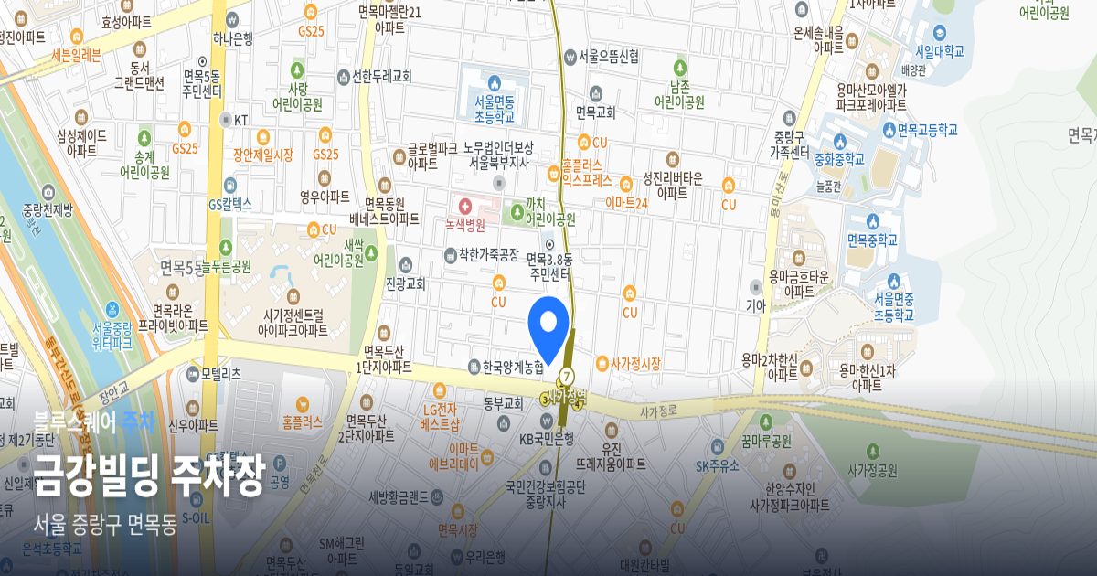 금강빌딩 주차장 위치 지도