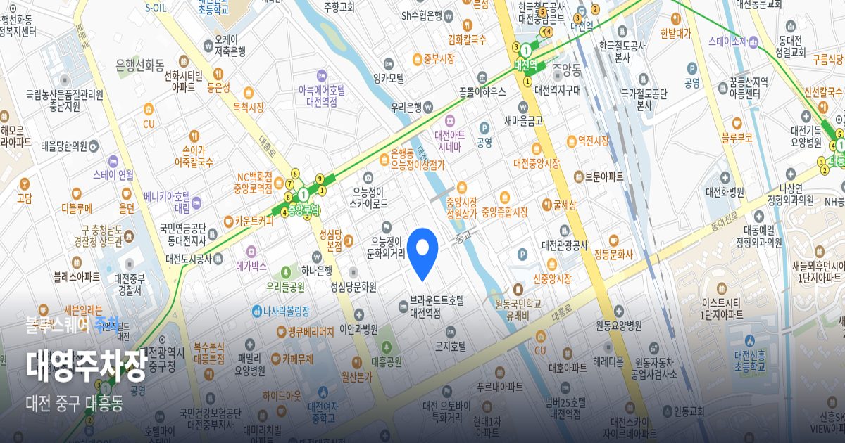 대영주차장 위치 지도