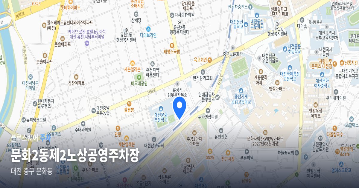 문화2동제2노상공영주차장 위치 지도