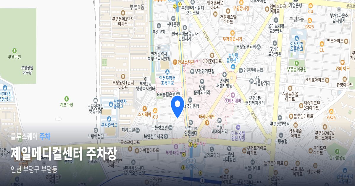 제일메디컬센터 주차장 위치 지도