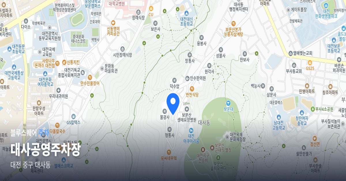 대사공영주차장 위치 지도