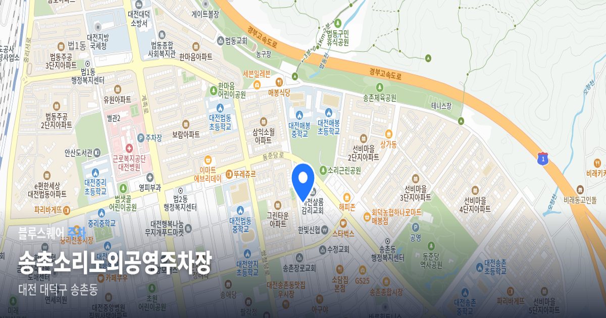 송촌소리노외공영주차장 위치 지도