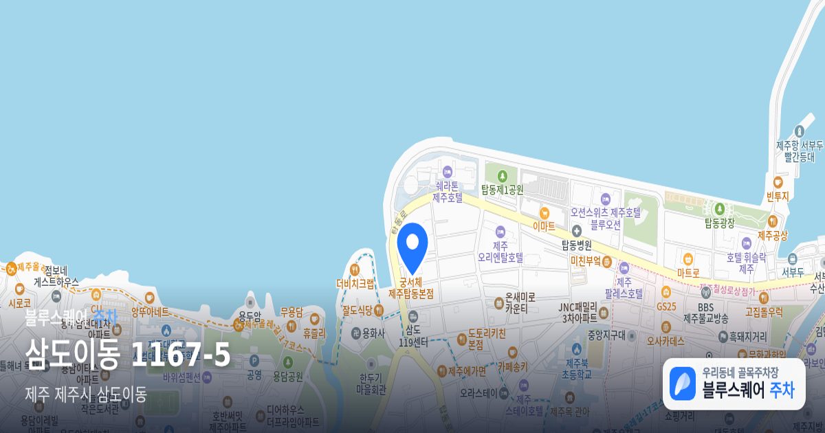 삼도이동 1167-5 위치 지도