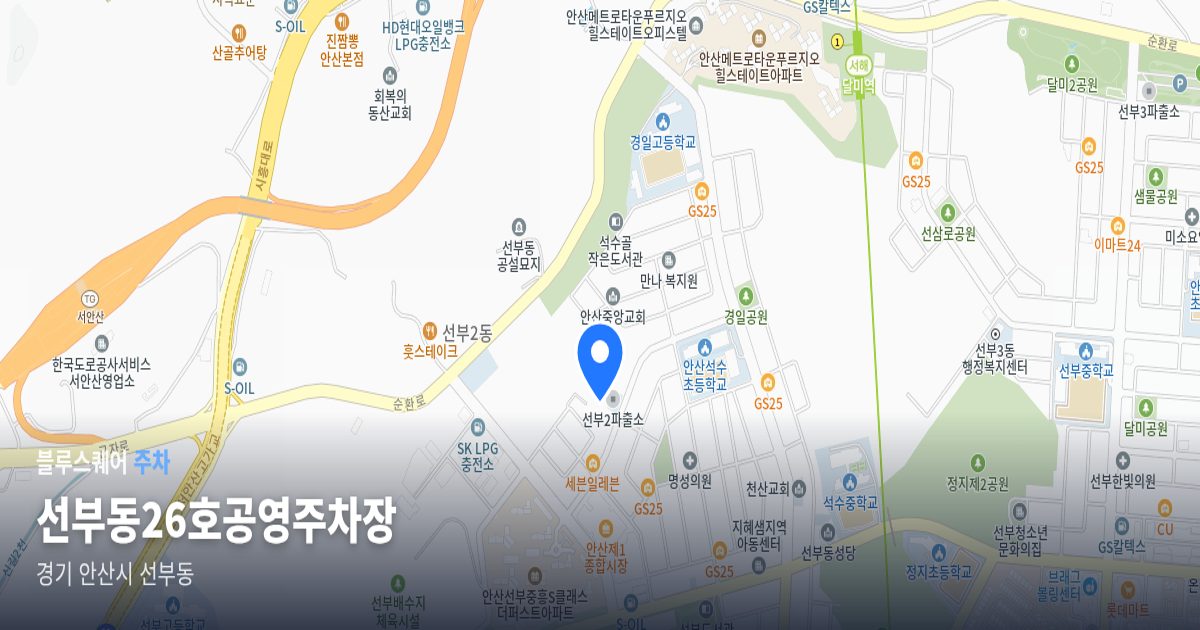 선부동26호공영주차장 위치 지도