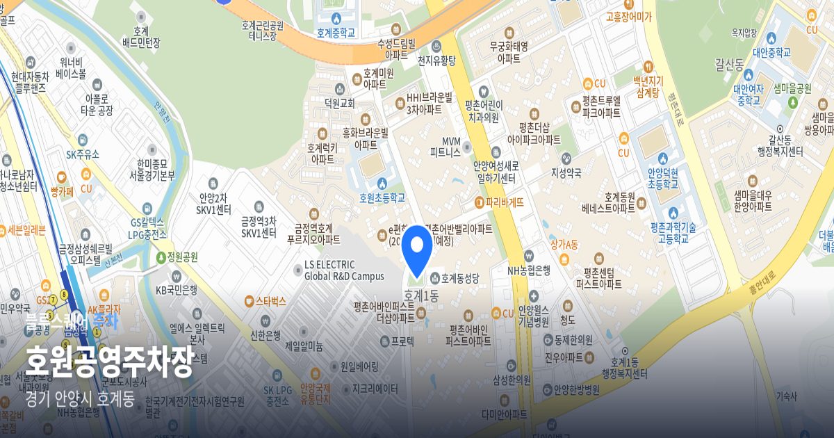 호원공영주차장 위치 지도