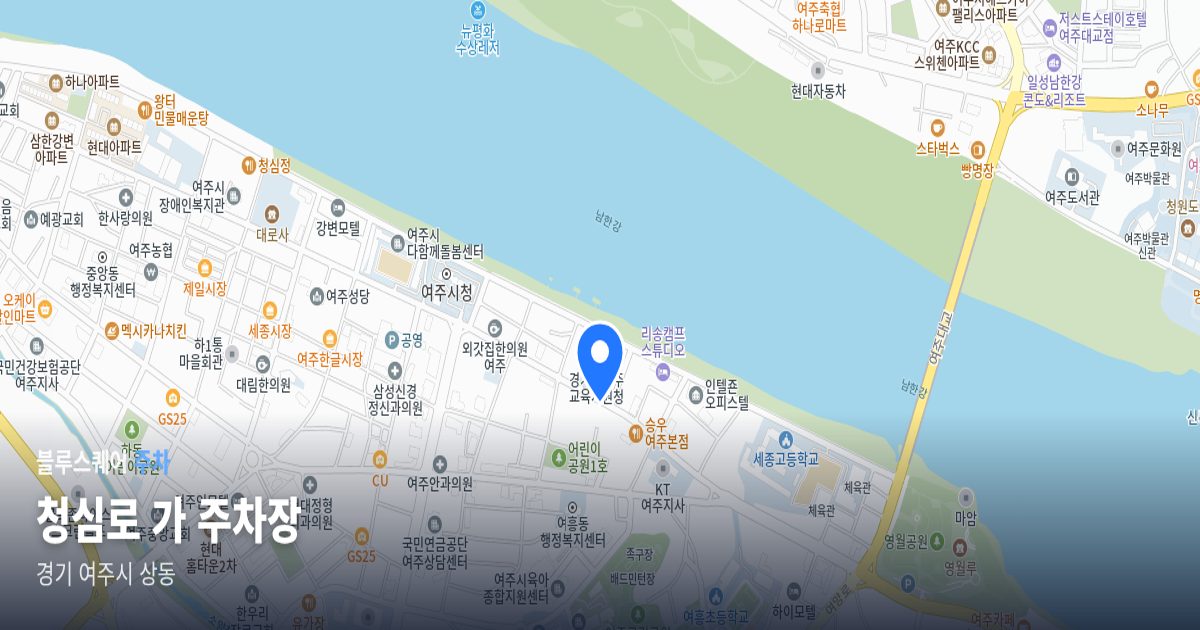 청심로 가 주차장 위치 지도