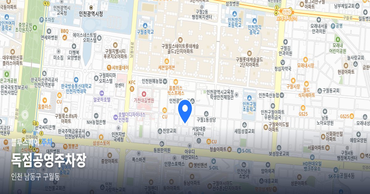 독점공영주차장 위치 지도