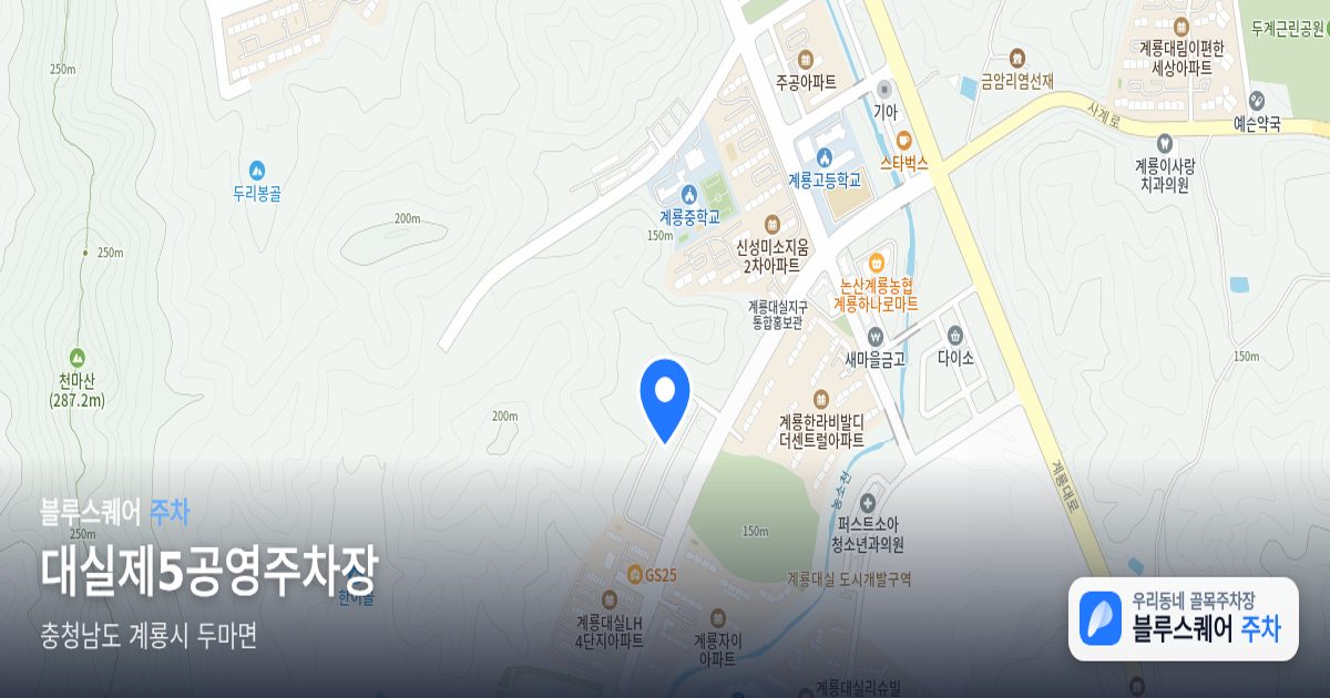 대실제5공영주차장 위치 지도