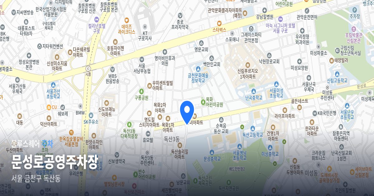 문성로공영주차장 위치 지도