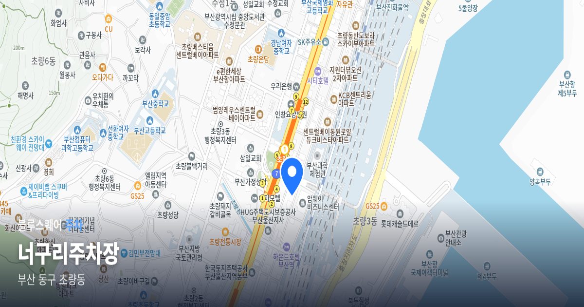너구리주차장 위치 지도