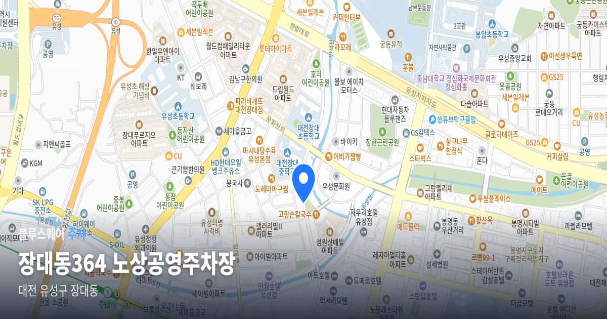 장대동364 노상공영주차장 위치 지도